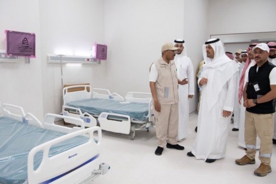 نائب أمير منطقة مكة يختتم جولته التفقدية بزيارة مشروع مستشفى الطوارئ في مشعر منى