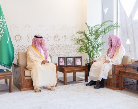 محافظ الدرعية يستقبل رئيس المحكمة العامة مهنئًا بعيد الأضحى