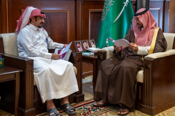 سمو نائب أمير منطقة حائل يستقبل رئيس أكاديمية الأجفر ويطّلع على مشاريعها الشبابية