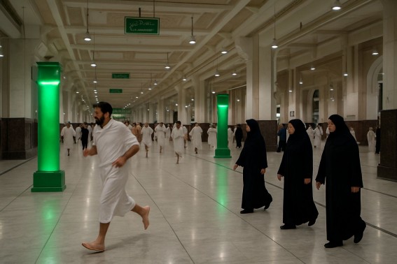 هرولة الرجال وسكون النساء.. خصوصية فقهية في السعي المقدس هرولة الرجال وسكون النساء.. خصوصية فقهية في السعي المقدس