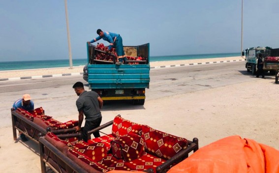 بلدية الدمام تنفذ حملة لإزالة العربات المهملة في الكورنيش الجنوبي بحي ثروة