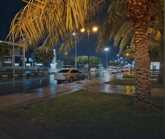 هطول أمطار غزيرة على نجران وعدد من محافظاتها