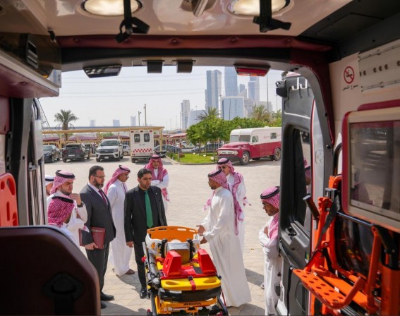 الهلال الأحمر السعودي يلتقي وفد وزارة الصحة السورية