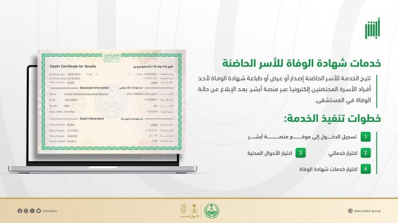 خدمة جديدة من الأحوال المدنية للأسر الحاضنة عبر "أبشر" خدمة جديدة من الأحوال المدنية للأسر الحاضنة عبر "أبشر"