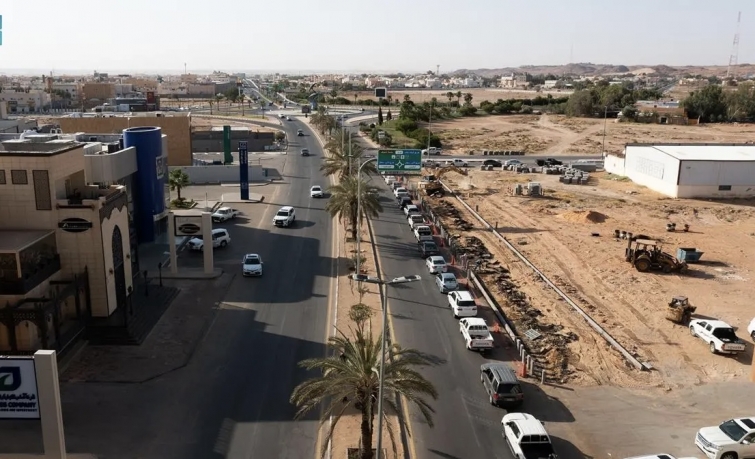 أمانة منطقة الجوف تدشن مشروع تطوير أمتداد طريق الملك فهد