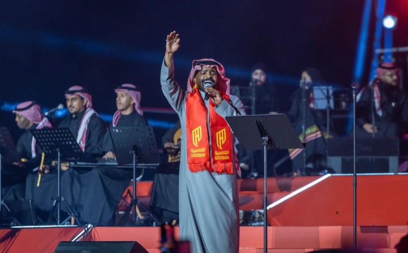 الخبر تحتضن أول حفل لنادي القادسية في ليلة استثنائية بالأمطار والألعاب النارية