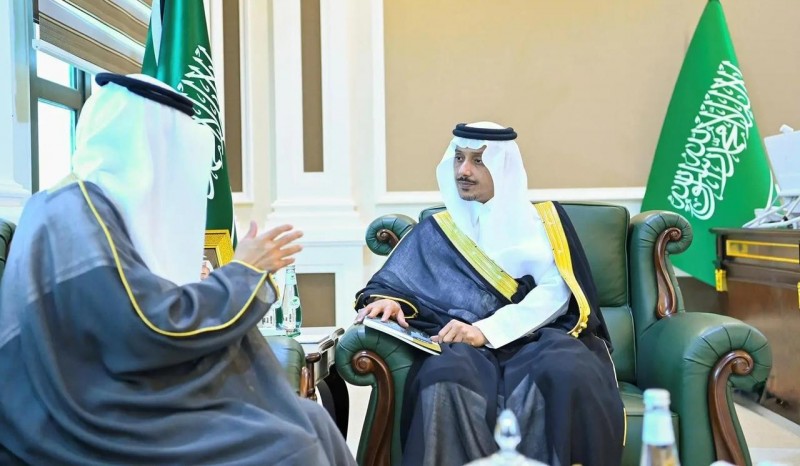 وكيل إمارة جازان يستقبل نائب الرئيس التنفيذي للمركز الوطني للمنشآت العائلية