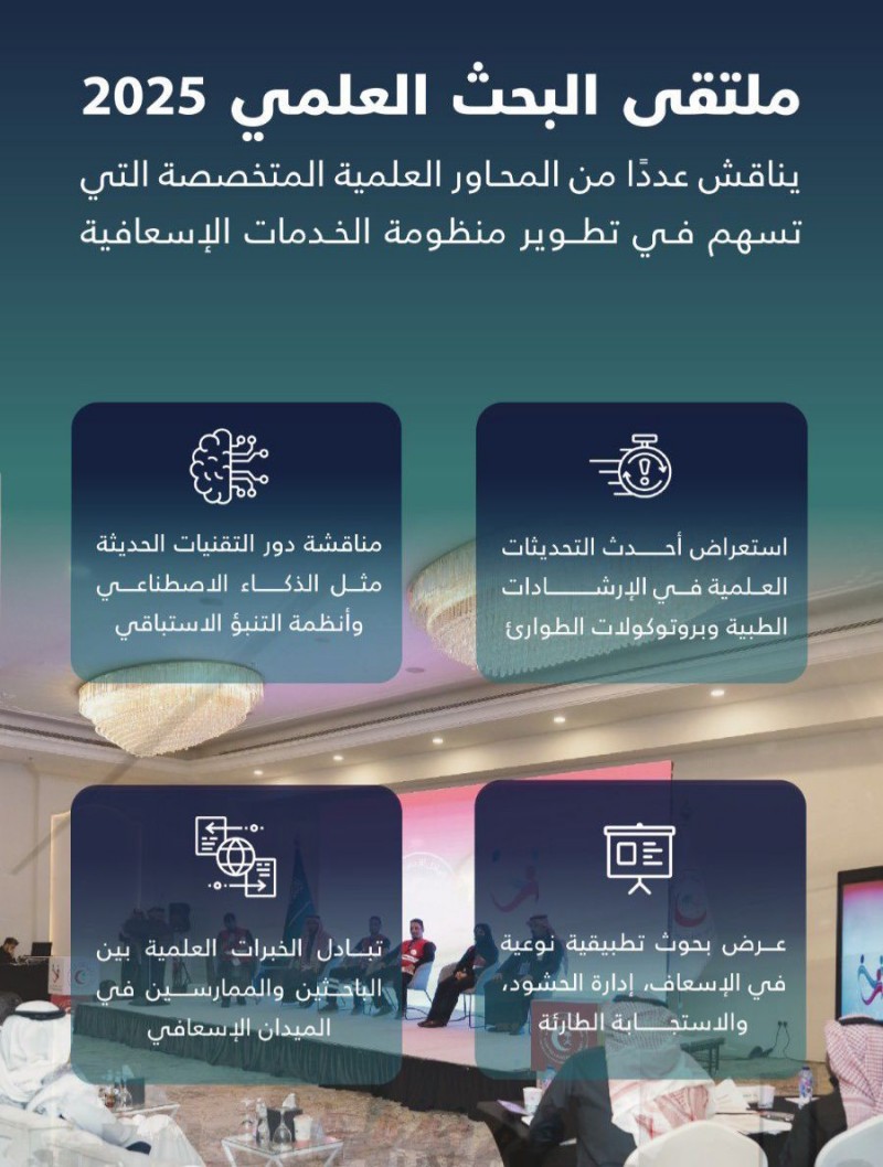 ملتقى علمي يعزز البحث والابتكار الإسعافي