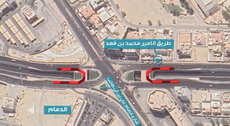 أمانة المنطقة الشرقية تبدأ أعمال صيانة ورفع كفاءة طريق الأمير محمد بن فهد بالدمام