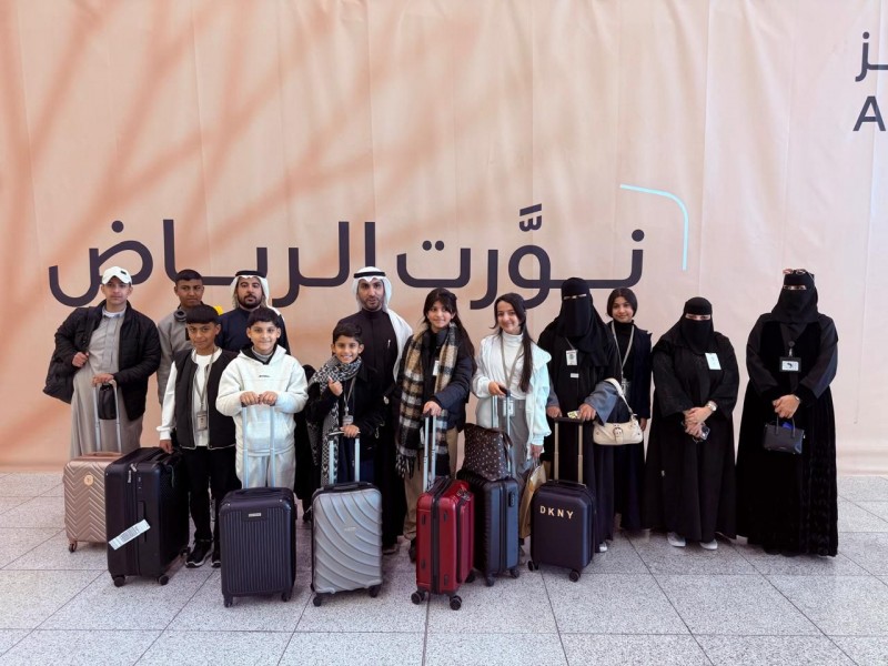 وصول بعثة «الإعلامي الصغير» إلى العاصمة الرياض