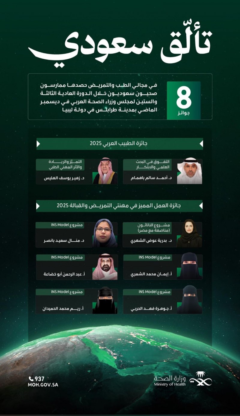 المملكة تحصد جوائز عربية في الطب والتمريض