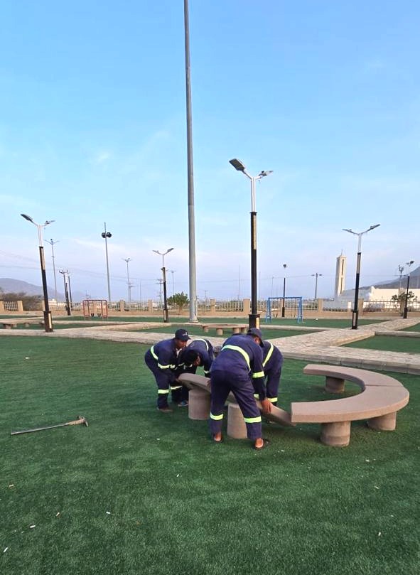 جهود بلدية بحر أبو سكينة لتحسين المشهد الحضري