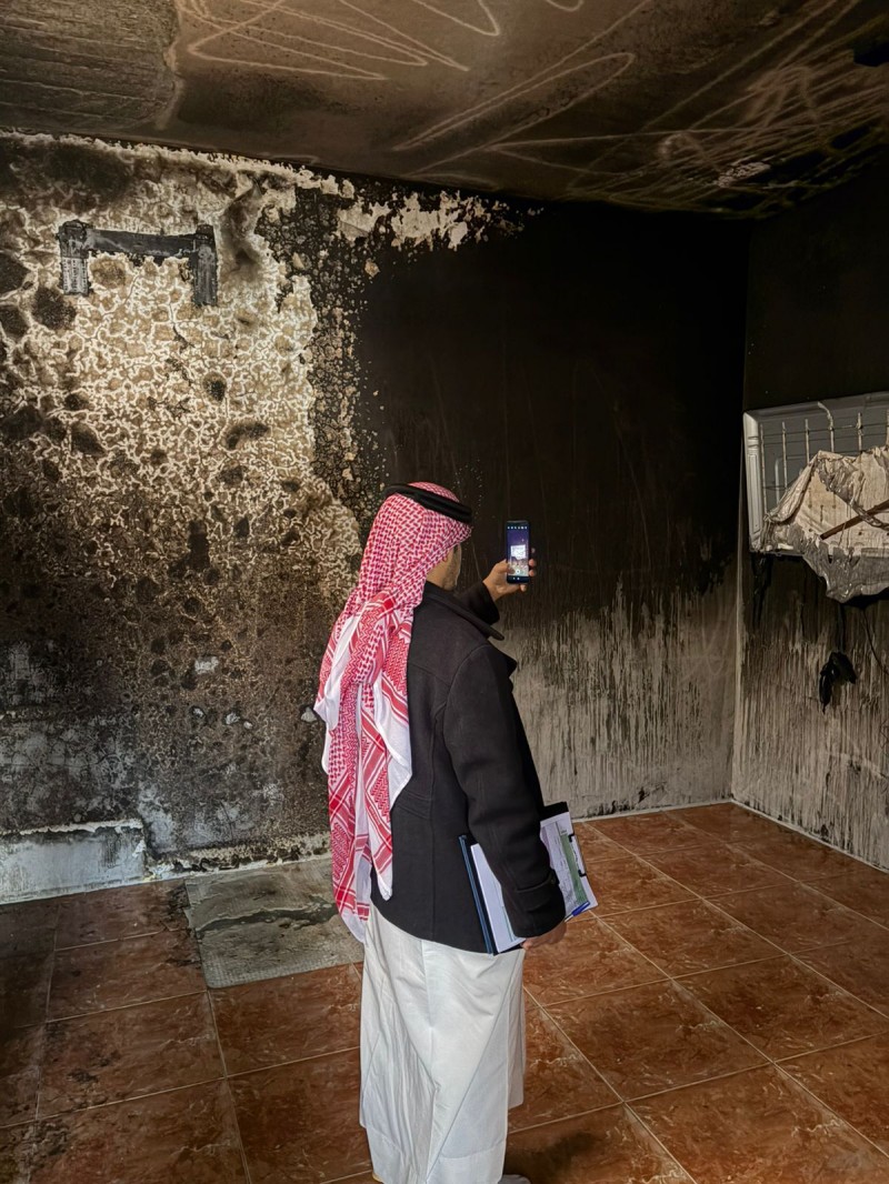 العيون الخيرية تعيد الأمل لأسرة متضررة من حريق خلال 6 أيام