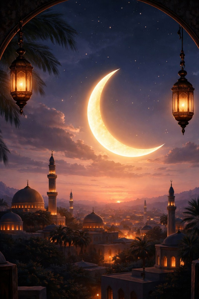 هلال رمضان يطل… أيام من البركة والروحانية هلال رمضان يطل… أيام من البركة والروحانية