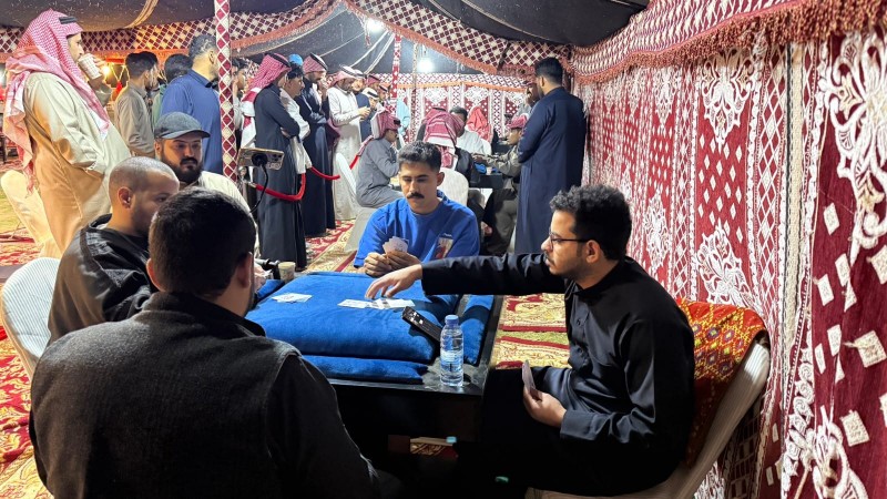 بلدية تيماء تواصل تنظيم بطولة البلوت