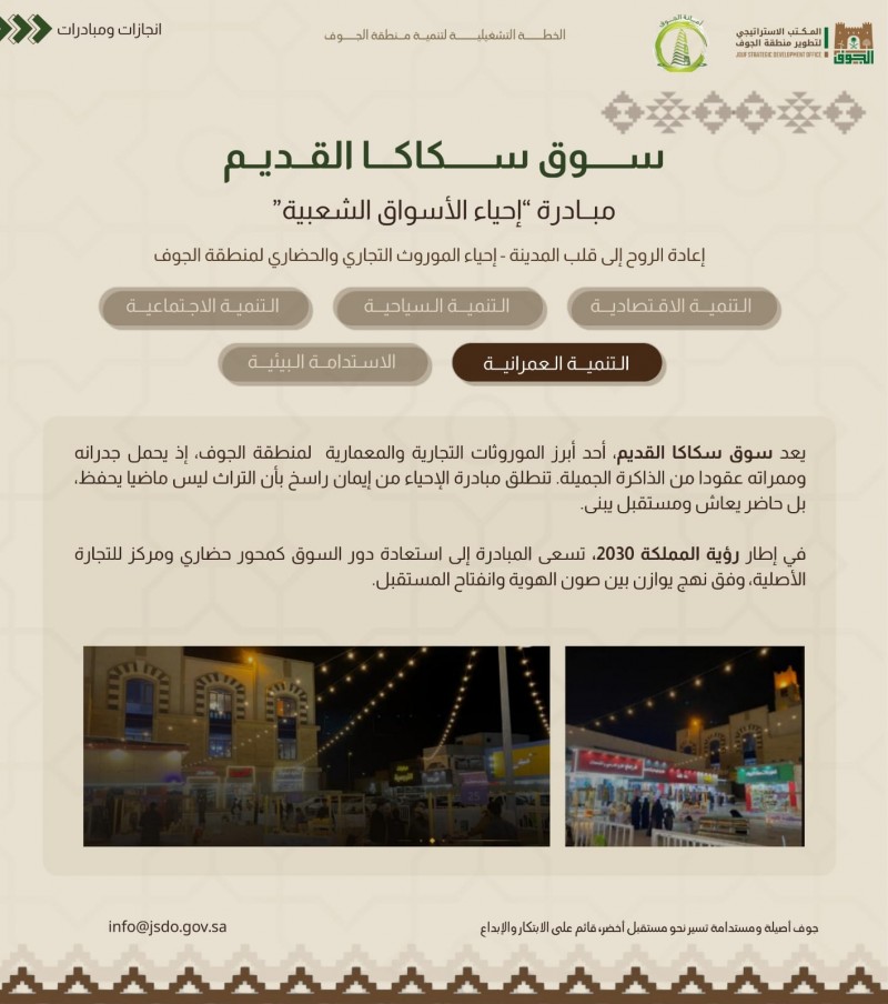 الجوف تعيد الحياة لأسواقها الشعبية وتدعم الاقتصاد والسياحة