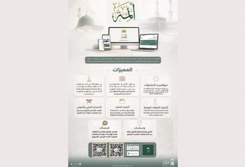 تطبيق "أئمة" يدعم التحول الرقمي ويثري المحتوى الديني لضيوف الرحمن