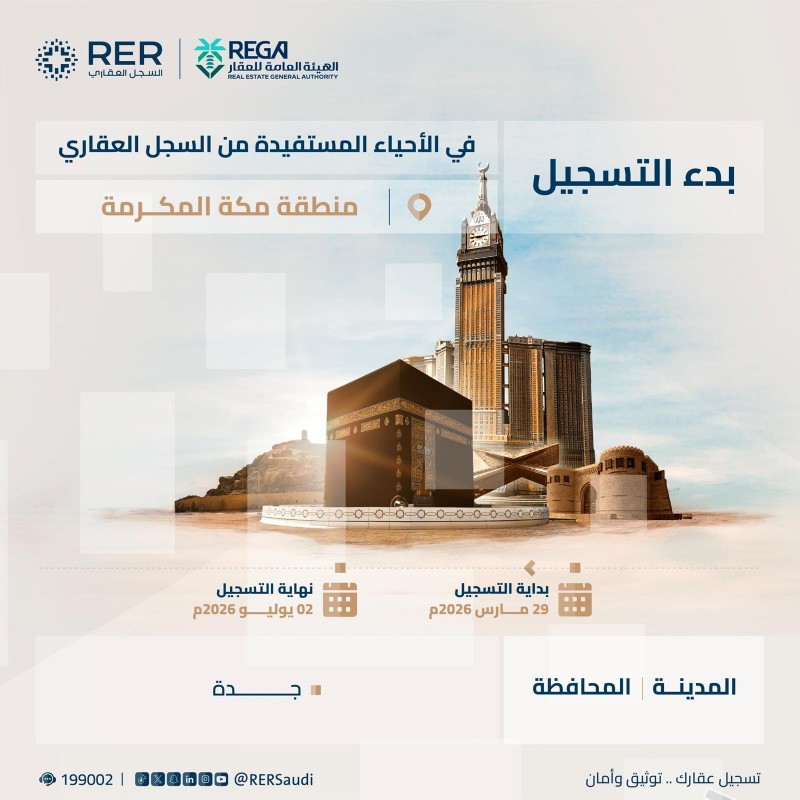 إطلاق تسجيل 14.7 ألف عقار عينيًا في جدة