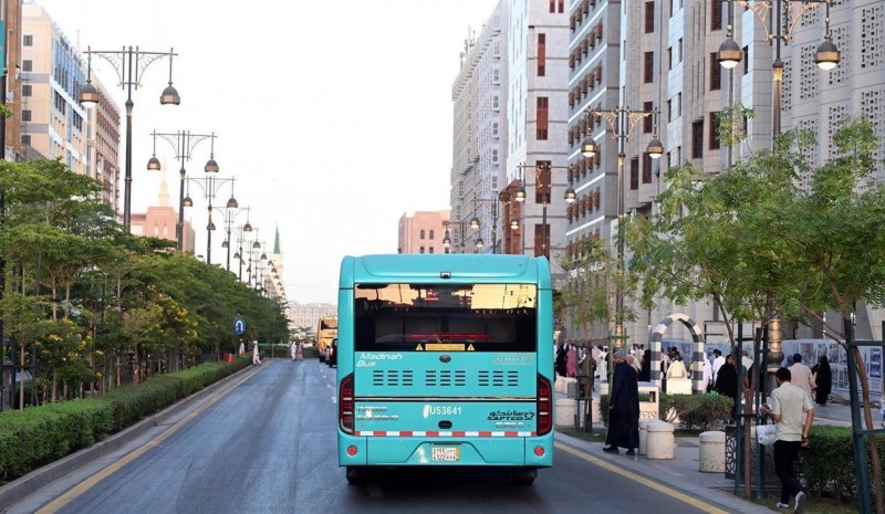 تحديث تشغيل حافلات المدينة المنورة