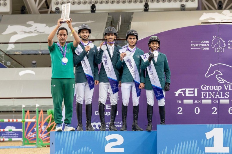 فرسان الأخضر يتألقون في الدوحة