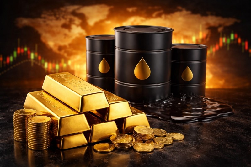 الذهب يتراجع والنفط يحافظ على استقراره في تعاملات اليوم