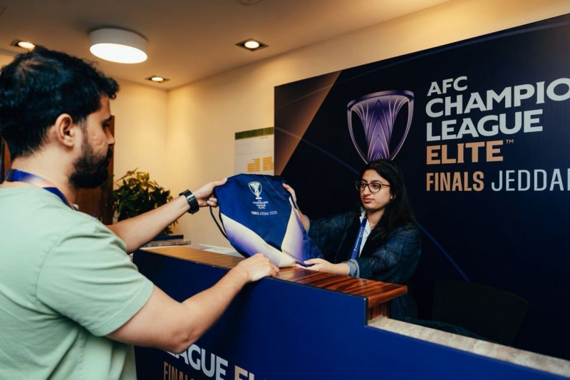 تسهيلات إعلامية متكاملة في مركز بطولة آسيا بجدة.