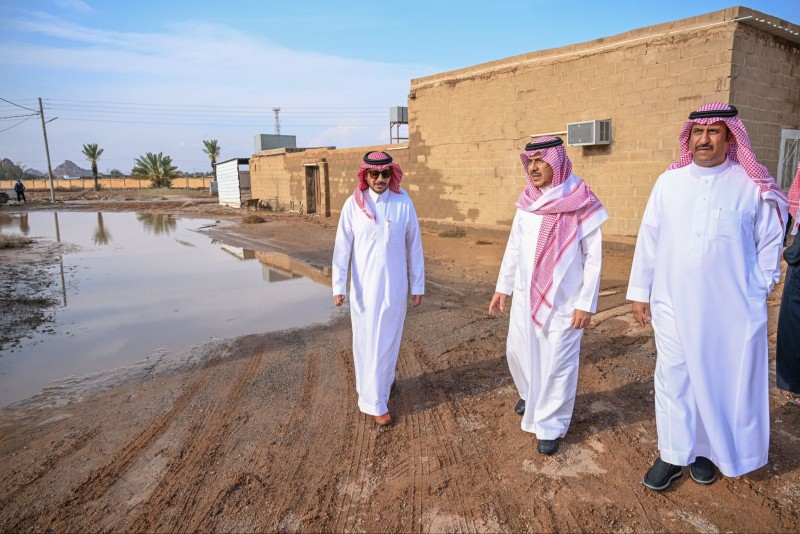 بتوجيه من أمير حائل.. وكيل الإمارة يتفقد المحافظات والمراكز المتضررة جراء السيول