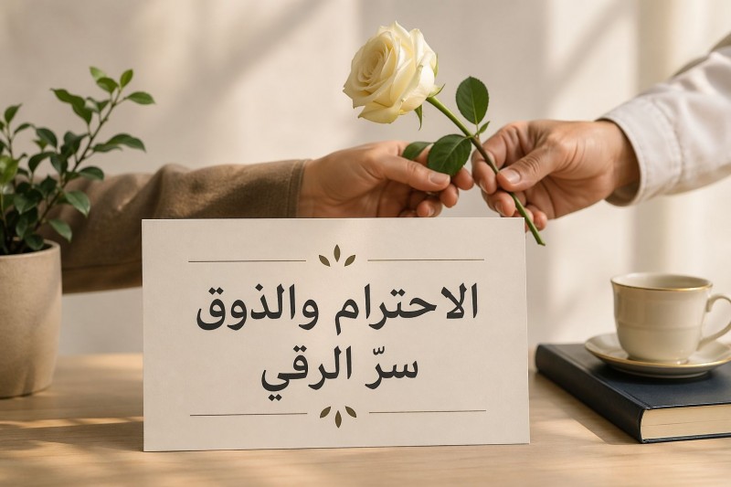 الاحترام والذوق سرّ الرقي