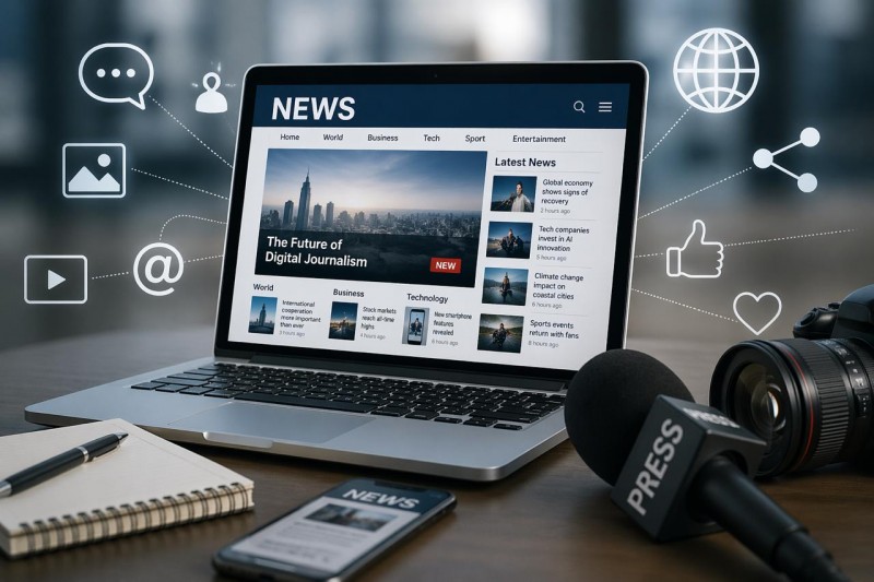 آفاق الصحافة الإلكترونية تحديات وفرص في العصر الرقمي