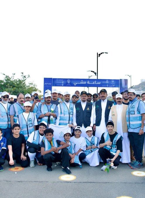 مشاركة واسعة تتجاوز ثلاثة آلاف في فعالية ساعة مشي بالباحة بمشاركة الأمانة