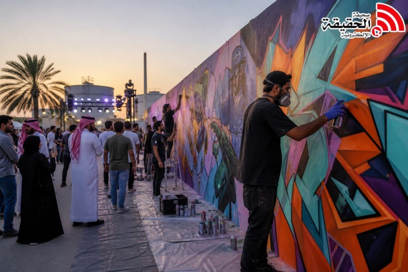 الهيئة الملكية بينبع تطلق مهرجان الفن الجرافيتي 2 بينبع الصناعية