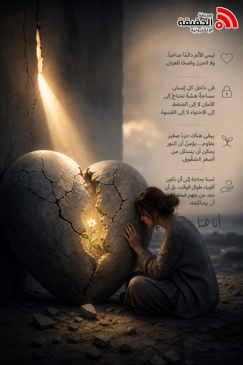 حين يتشقق القلب بصمت