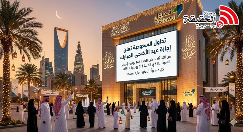 تداول السعودية: تعلن إجازة عيد الأضحى