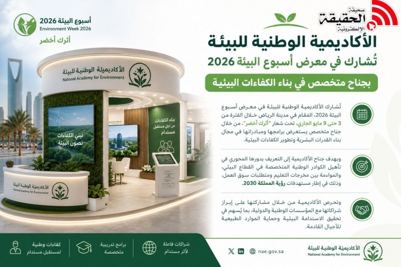 الأكاديمية الوطنية للبيئة تعزز الكفاءات في أسبوع البيئة 2026