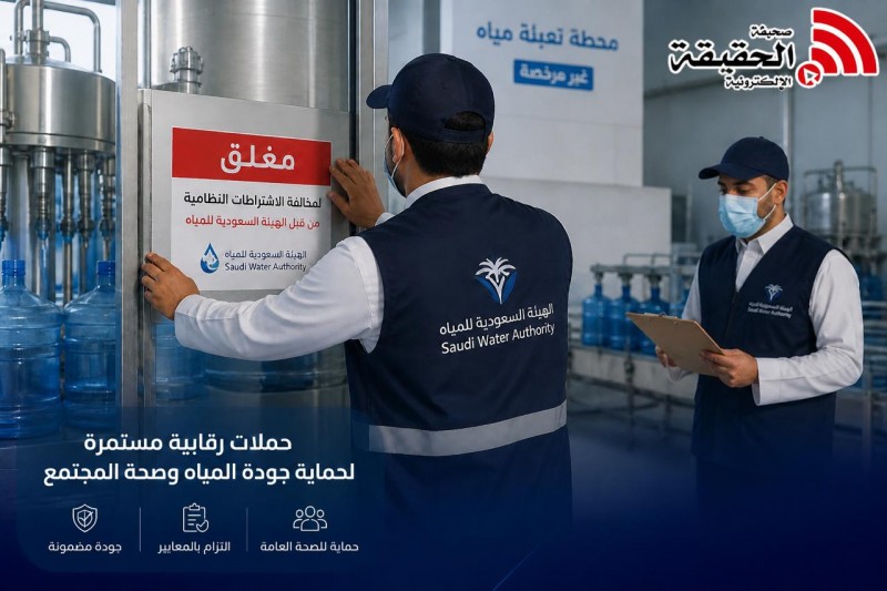 إغلاق 19 محطة مياه مخالفة في القصيم ضمن حملات رقابية