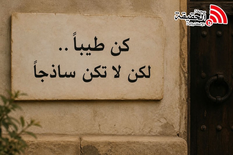 كن طيبًا… لكن لا تكن ساذجًا