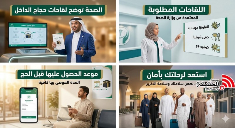 الصحة توضح لقاحات حجاج الداخل وموعد الحصول عليها قبل الحج