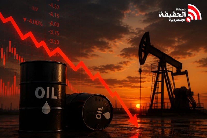أسعار النفط تتراجع 4% مع استقرار تدفقات الإمدادات