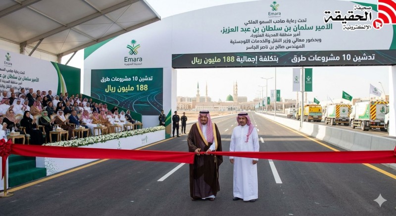 أمير المدينة يدشّن 10 مشروعات طرق بـ188 مليون ريال