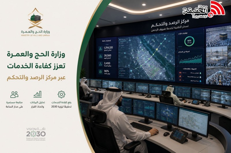 وزارة الحج والعمرة تعزز كفاءة الخدمات عبر مركز الرصد والتحكم