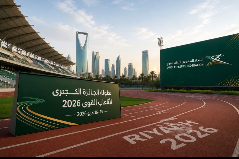الاتحاد السعودي لألعاب القوى يكشف تفاصيل بطولة الجائزة الكبرى 2026 في الرياض
