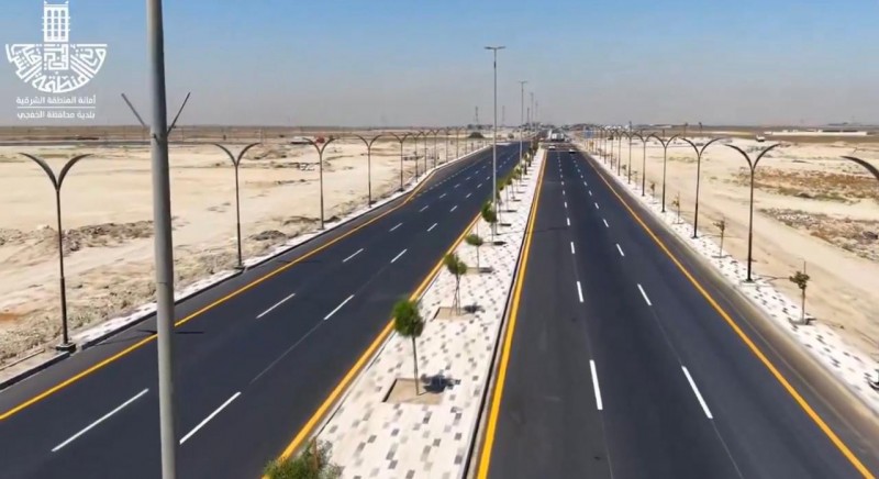 بلدية الخفجي تنهي أعمال تطوير المدخل الشمالي للمحافظة
