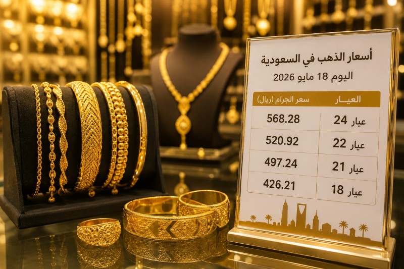 استقرار أسعار الذهب في السعودية اليوم الإثنين