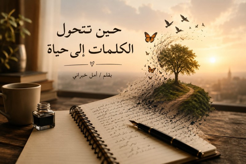 حين تتحول الكلمات إلى حياة