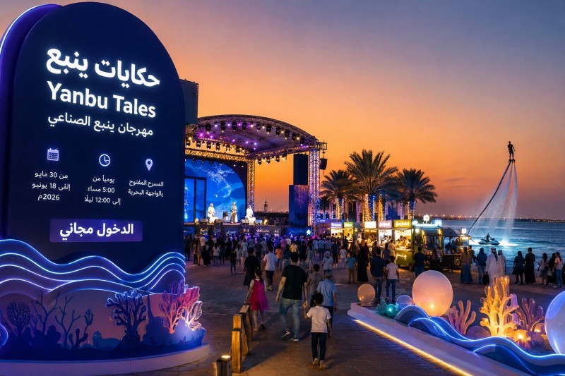 حكايات ينبع يضيء الواجهة البحرية بفعاليات صيفية مجانية