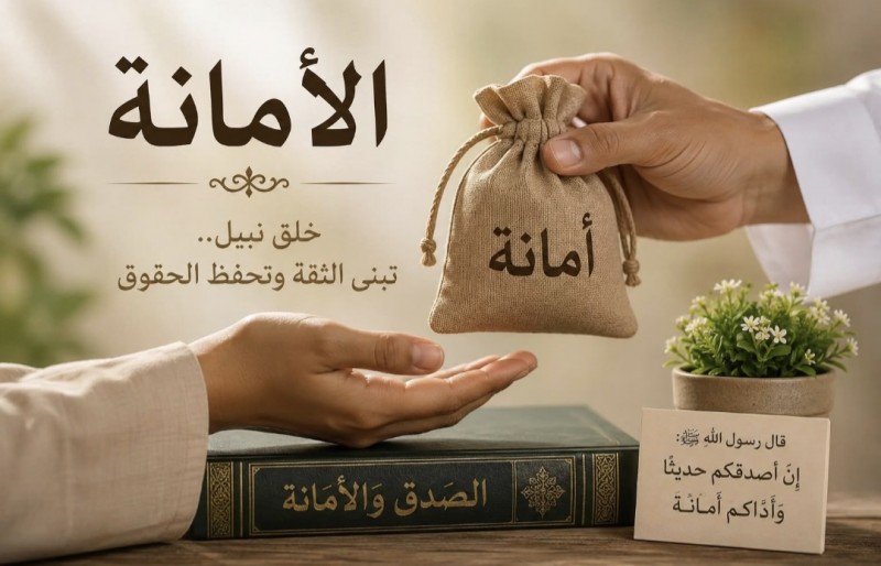 الأمانة قيمة  و مفتاح للخيرات