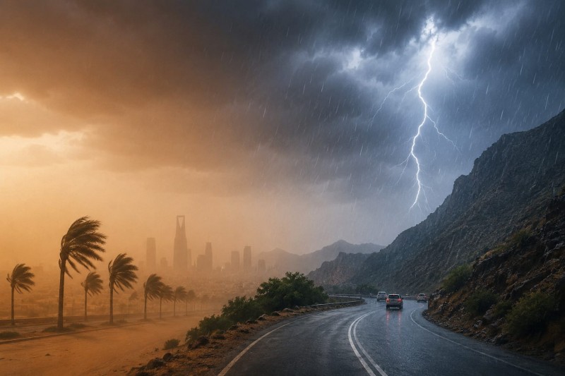 الأرصاد ترصد أمطارًا رعدية وأجواءً شديدة الحرارة في بعض المناطق