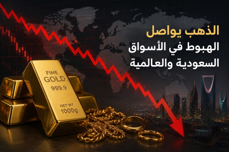 الذهب يواصل الهبوط في الأسواق السعودية والعالمية