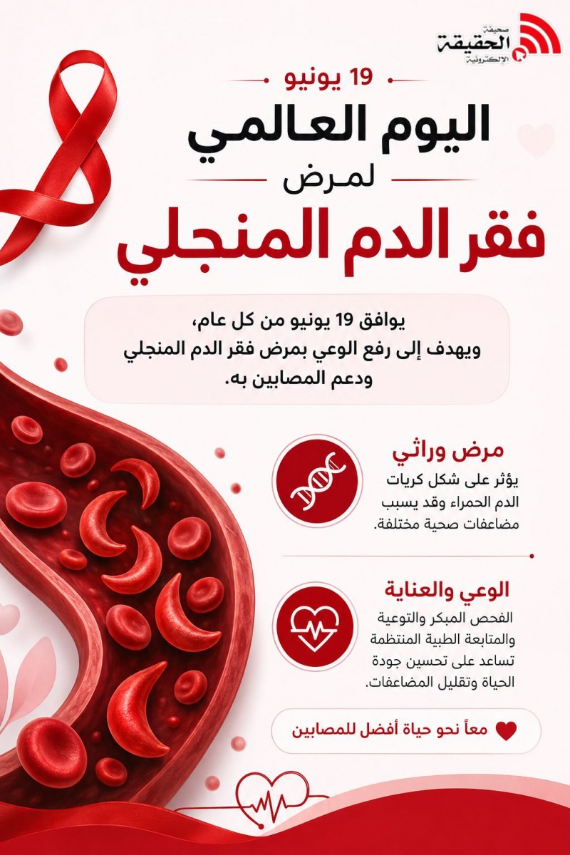 فقر الدم المنجلي.. الوعي طريقٌ لحياة أفضل