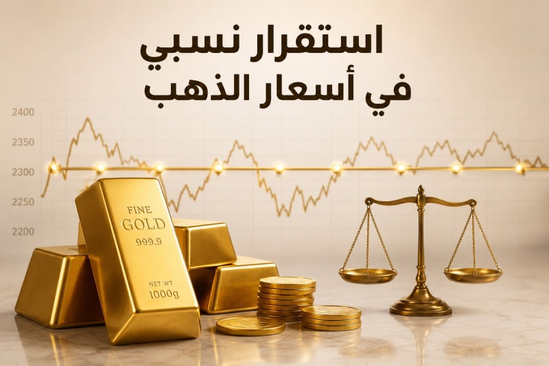 استقرار نسبي في أسعار الذهب